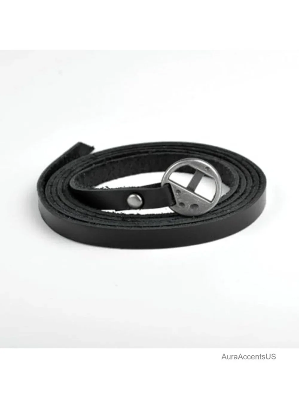 Genuine Leather 5 Wrap Bracelet with Metal Lock, Vintage Boho Cuff, Adjustable,